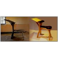 LapTopDesk in massive birchwood and upholstery