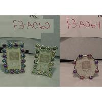 Metal Picture Frames glued with beads/stones