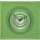 Glass Lens Square Wall Clock