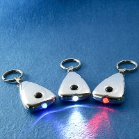 Chrome Metal LED Light with Keychain