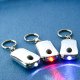 Chrome Metal LED Light with Keychain, 335