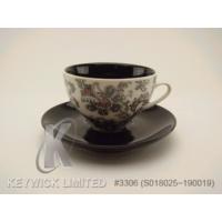 New Bone China Black color cappuccino cup & saucer