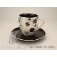 New Bone China Black & White Coffee cup & saucer