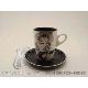 New Bone China Black & White Coffee cup & saucer