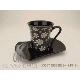 New Bone China Black & White Espresso cup & saucer
