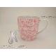 Porcelain Pink with WAX effect mug