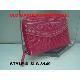 Pleated zip around purse