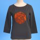 Ladies' Knitted T-Shirt with a Flock Print, 7894S