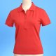 Ladies' Knitted Polo with Flatknit Collar & Cuff, a Embroidery on Left Front Chest, 9164