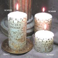 Christmas Wording Candles
