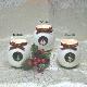 Ceramic Jar w/Christmas Charm Filled Wax