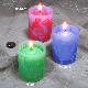 Christmas Pattern Glass Filled Wax