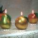 Metallic Apple & Pear Candles