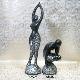 Black Mosaic Figurines