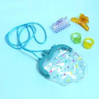 Plastic Clasp Clip, Ring and Mini Bag