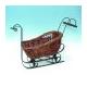 Baking Enamel Steel Framed Rattan Sleigh, MC-1334-RT