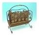Metal/Wicker Magazine Rack, MC-2662