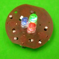 Flashing Module ( 3 LED), Button press ON/OFF, flashing with color changing effect閃燈電子組件