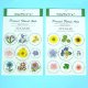 9 Pressed Flower Stickers Set, PS-9