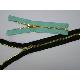 Golden teeth metal zipper with special polished