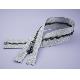 Metal Zipper in Lurex Silver Tape