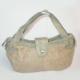 Faux suede handbag