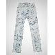 Ladies' acid deconstucted jean