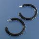 Black Hoop earrings