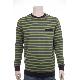 ERGO Mos Stripe french terry L/S tee