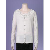DETAILED SCOOPNECK LONG SLEEVES CARDIGAN
