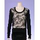 MESH FRONT LONG SLEEVES PULLOVER