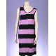 SLANTED STRIPED SLEEVELESS DRESS, 166964