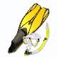 Mask & Snorkel & Fins, 61416-YL