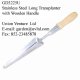 Stainless Steel Long Transplanter with wooden handle, GD3225U
