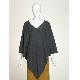 LADIES' V NECK SLEEVLESS CARDIGAN (12GG JERSEY )