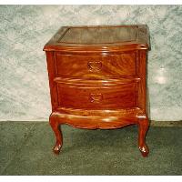 Lamp Table with 2 drawers in French