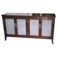 Side Board with 4 Sand Glass Door