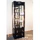 Glass display Cabinet 2 drawers & 1 door with curio stand in MOP, NKH-1415H