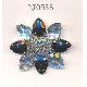 Fancy Brooch With Acrylic Stone, PJ0538