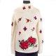 Mock neck long sleeve jersey + moss stitch embroidered pullover, CPL-90523