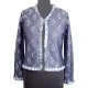 12GG V-neck long sleeves raffle trim cover w/ lace cardigan