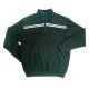 9GG Mock neck half zipper long sleeves stripes jersey pullover w/ poly fleece