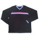 12GG V-neck long sleeves stripes full needle pullover
