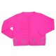 12GG Round neck long sleeves embroidery jersey cardigan
