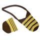 Hand crochet multi colors stripes bag & hat, CPL-90350/1