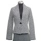 7GG long sleeves coat w/stripe pattern, CPL77468