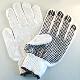 Poly/Cotton Polka Dot Glove-Mens, KLG-10