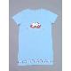 Laides Cat sleep T with placement print