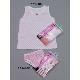 Girls 5pk strawberry brief (print) Girls 3pk strawberry vest (print)
