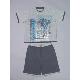 OB 1PK URBAN SOUND PJ SET WITH EMBRO APPLIQUE